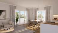 Beispiel Wohnung 16_Wohnzimmer - Design trifft Energieeffizenz: Penthouse mit 2 Dachterrassen