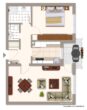 Grundriss - ETW*rückw. ruhige Citylage*TG-Stellpl.*überd. Balkon*Kellerr. – zur Selbstnutzung oder Kapitalanlage