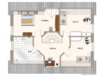 Grundriss Dachgeschoss - Raum zum Leben. Raum zum Wohlfühlen. Einfamilenhaus in begehrter Lage mit idyllischem Garten