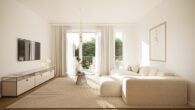 Beispiel Wohnung 9 - Wohnzimmer - Attraktive 3-Zimmerwohnung Neubau mit eigenem Garten