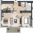 Grundriss Wohnung 13 - Schlüsselfertige 3-Zimmerwohnung mit viel Komfort und Atmosphäre