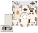 Grundriss Erdgeschoss - Energieunabhängiges & modernes Einfamilienhaus mit Blick ins Grüne – Garage + Carport