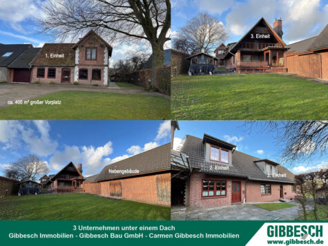 Drei Einheiten, ein Grundstück, unzählige Perspektiven! Ein besonderes Ensemble mit Charakter, 23869 Elmenhorst, Zweifamilienhaus