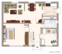 Grundriss EG - EFH mit Einliegerwohnung auf großzügigem Grundstück