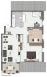 Grundriss - 3-Zimmer-Wohnung mit toller Aufteilung, Balkon und TG-Stellplatz